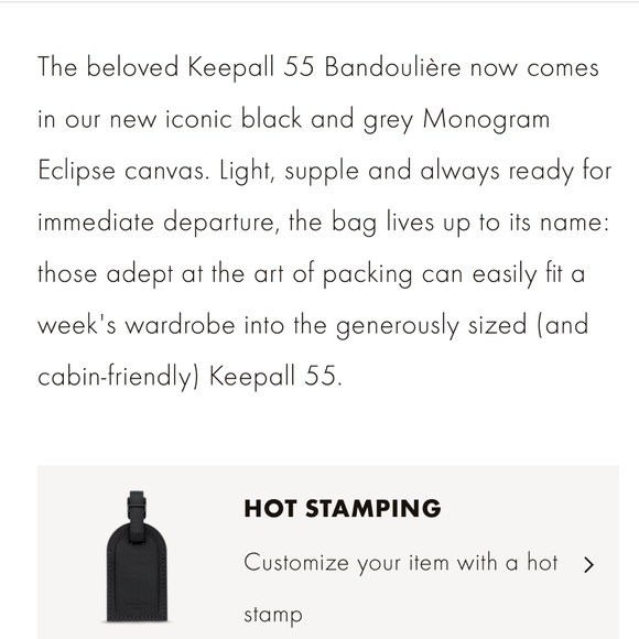 Louis Vuitton Black Logo Keepall 55 Bandouliére - Picture 6 of 7